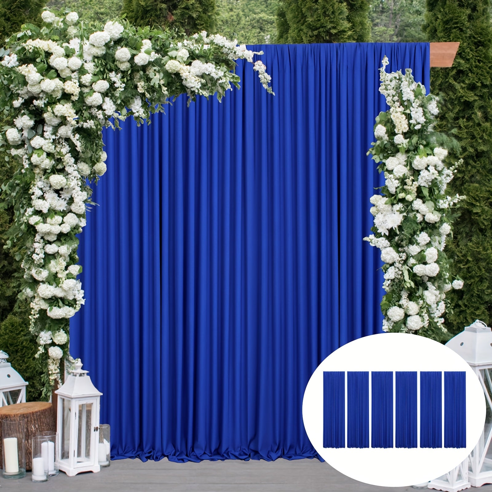 6 Panels Vertical Blinds Wrinkle Free Black  Photo Backdrop Drapes | 5x7ft for Window Treatment, Photography, Wedding Parties, Birthday Background, Baby Shower, 30ftx7ft Blinds and Sunshades Home Decoration