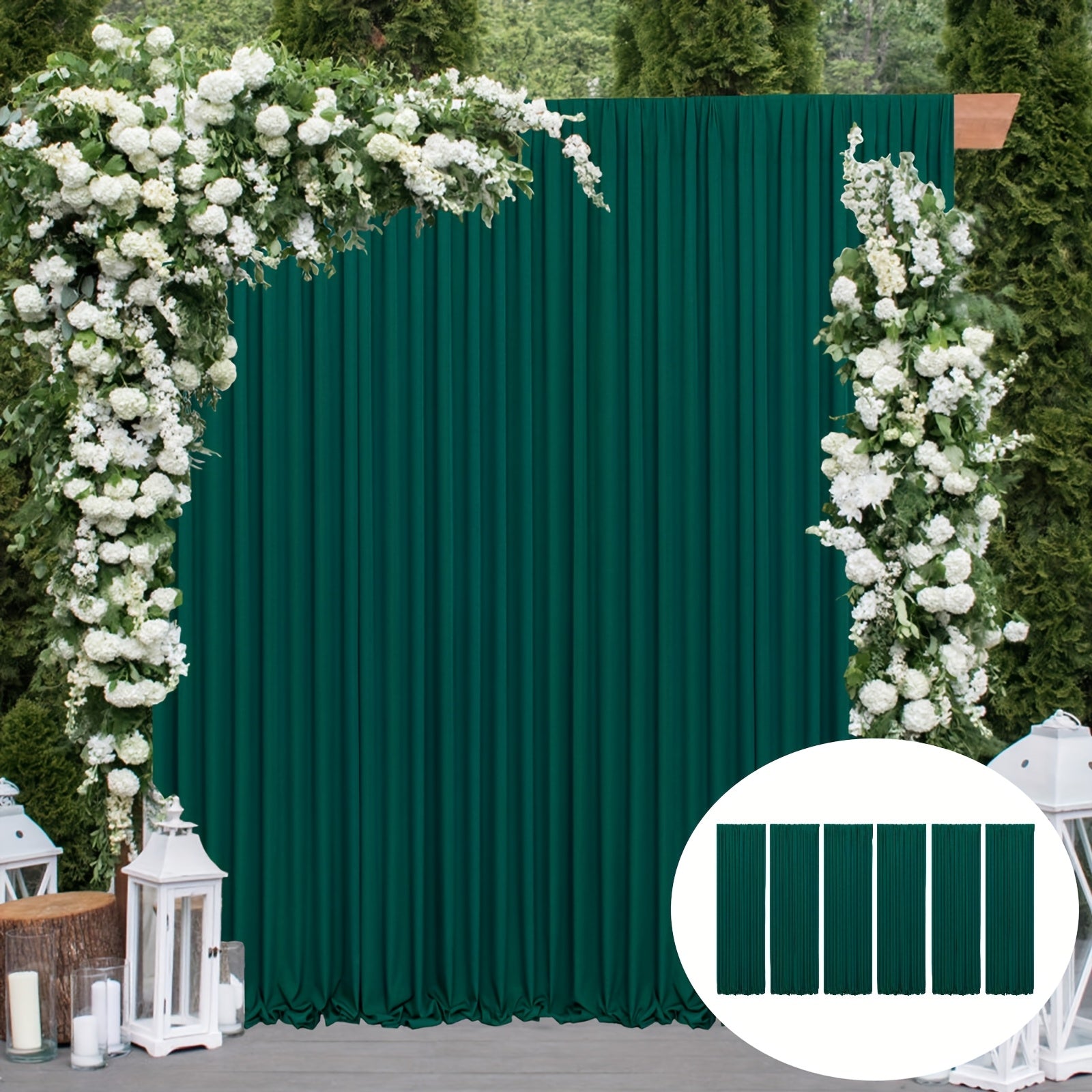 6 Panels Vertical Blinds Wrinkle Free Black  Photo Backdrop Drapes | 5x7ft for Window Treatment, Photography, Wedding Parties, Birthday Background, Baby Shower, 30ftx7ft Blinds and Sunshades Home Decoration