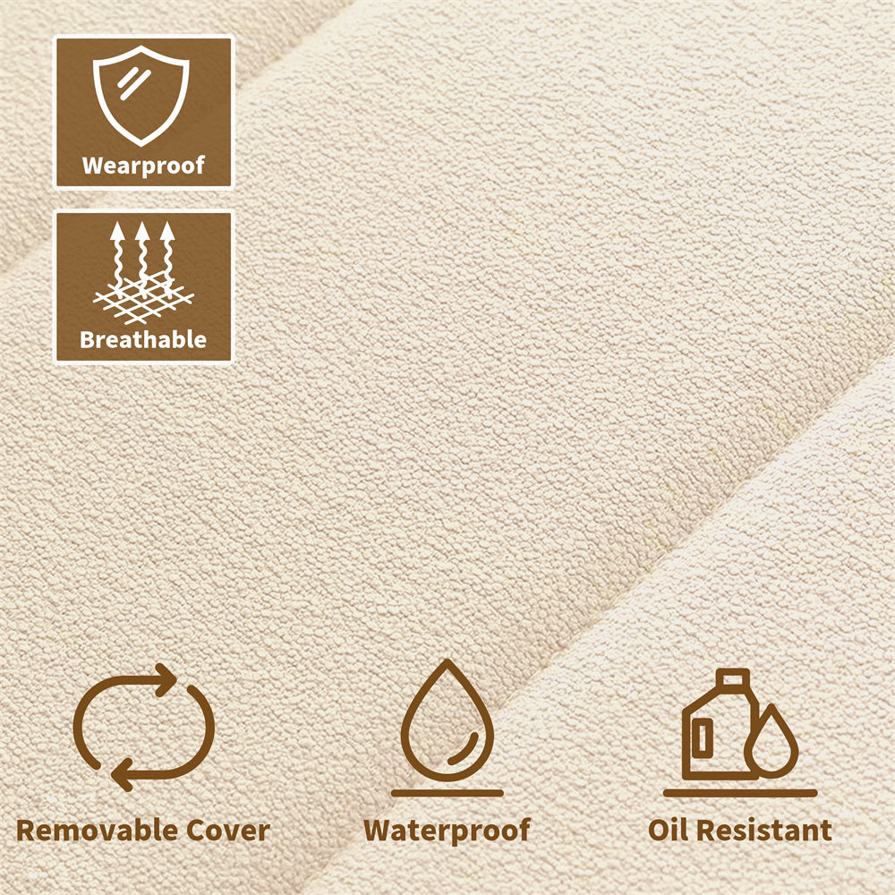 ShadeMart Window Seat Cushions for Indoor Furniture, Waterproof Anti-Scratch Bay Window Cushion, Premium 70D Foam Bench Cushion (1.8 Inch Thick)