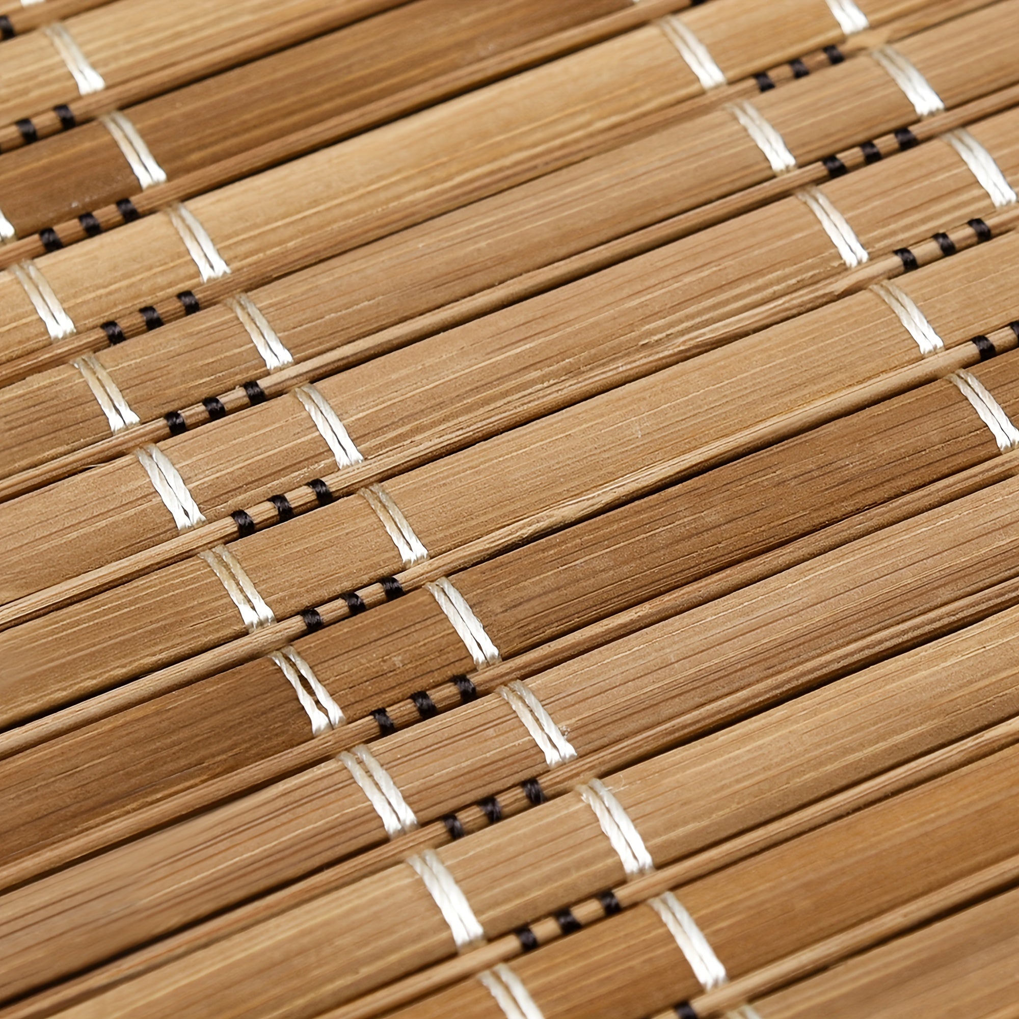Cordless Bamboo Roman Shades, Light Filtering Window Treatment, Roll Up Bamboo Blinds for Window