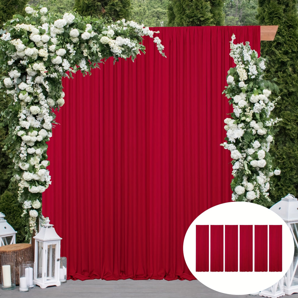 6 Panels Vertical Blinds Wrinkle Free Black  Photo Backdrop Drapes | 5x7ft for Window Treatment, Photography, Wedding Parties, Birthday Background, Baby Shower, 30ftx7ft Blinds and Sunshades Home Decoration
