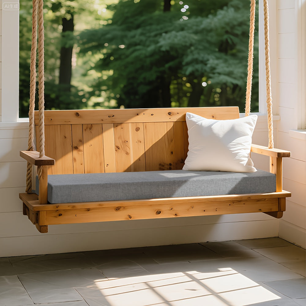 Customized 5In Thickness Indoor\u002FOutdoor High Density Bench Cushion, Two Fabrics to Choose From, Made of 70D Foam, Soft And Moderate, Can Be Equipped with Straps And Non-Slip Bottom, Window Sill, Dining Chairs And Swings Can Be Used