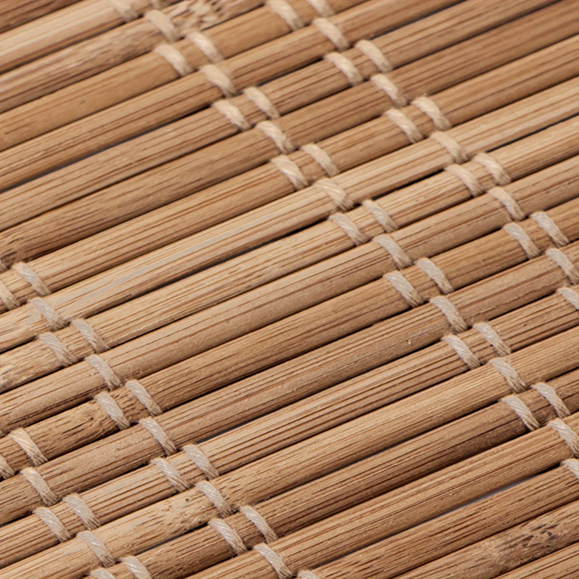 Cordless Bamboo Roman Shades, Light Filtering Window Treatment, Roll Up Bamboo Blinds for Window