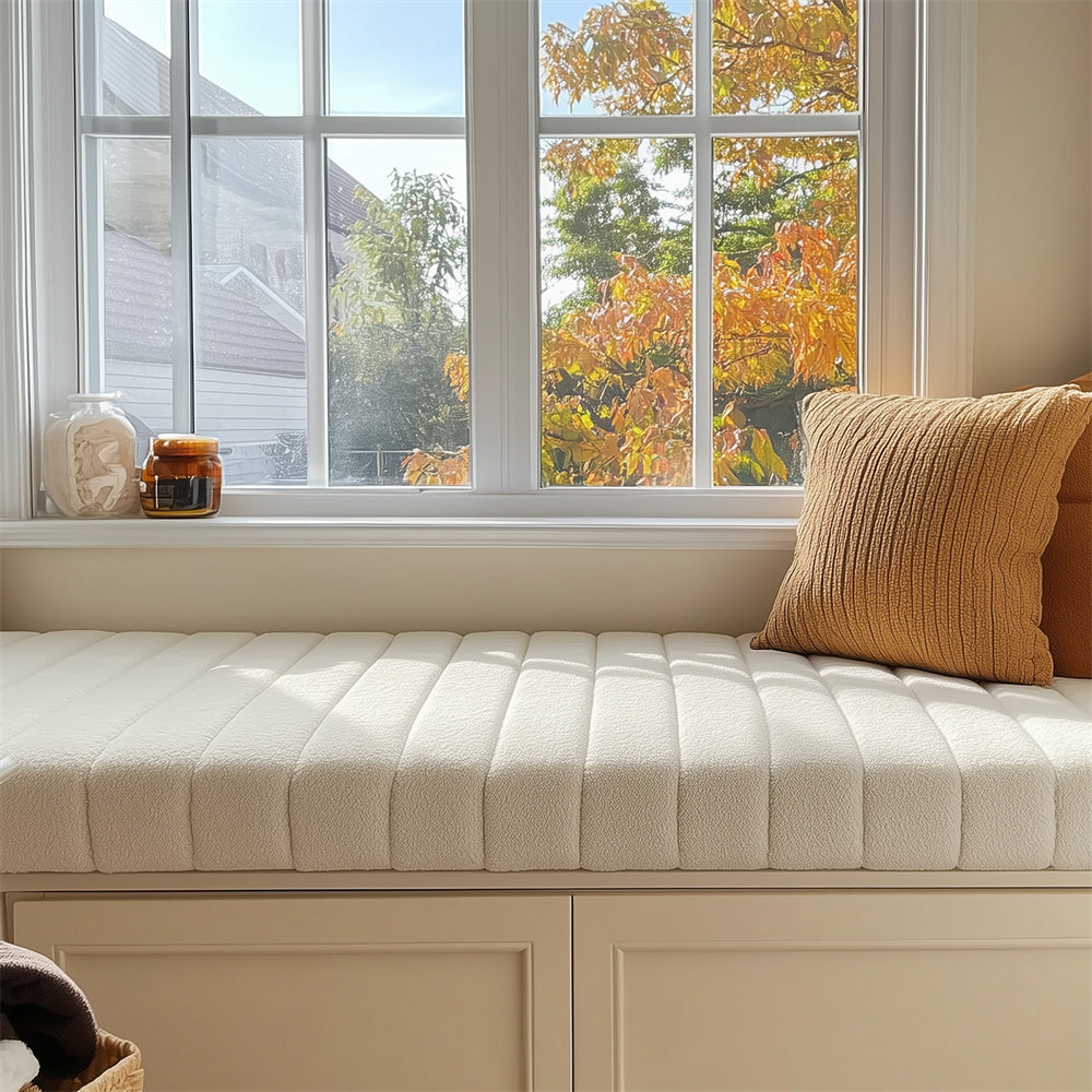 ShadeMart Window Seat Cushions for Indoor Furniture, Waterproof Anti-Scratch Bay Window Cushion, Premium 70D Foam Bench Cushion (1.8 Inch Thick)