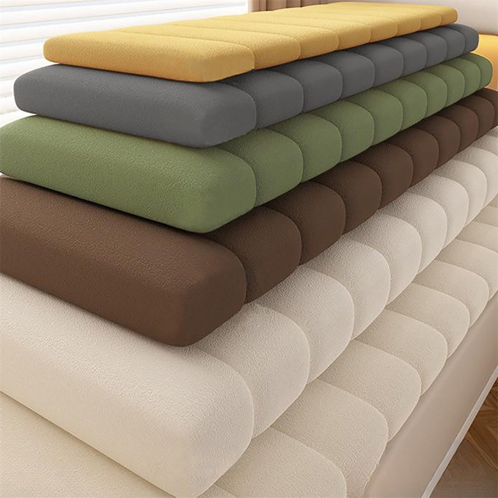 ShadeMart new soft material 3.8 inch Thick Bench cushion . bay window pad, Light Grey Window Seat  .Cushions for Furniture, Waterproof Anti-Scratch Bay Window Cushion, Premium 70D Foam Bench Cushion