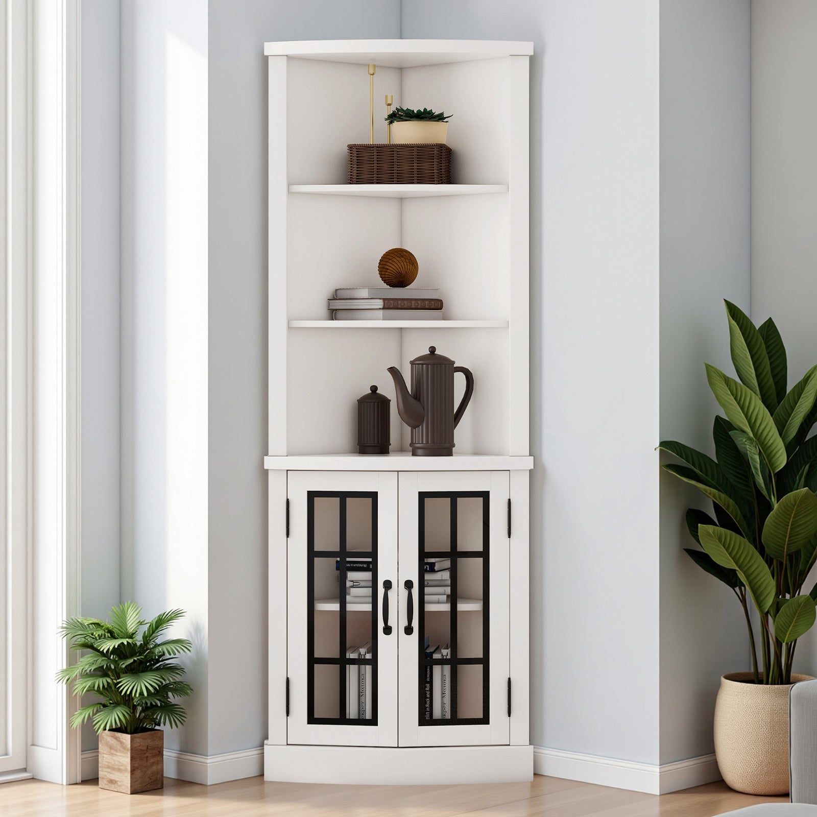 Curved Corner Storage Cabinet | 65\