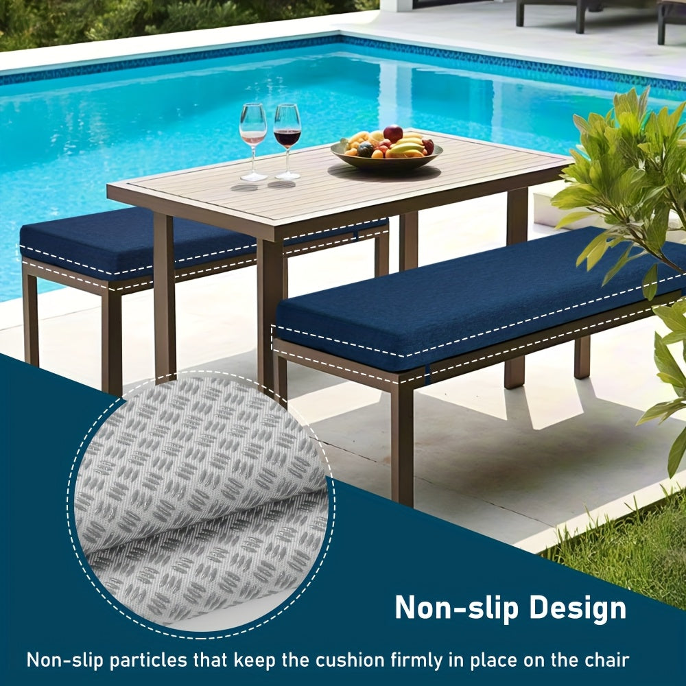Customized 5In Thickness Indoor\u002FOutdoor High Density Bench Cushion, Two Fabrics to Choose From, Made of 70D Foam, Soft And Moderate, Can Be Equipped with Straps And Non-Slip Bottom, Window Sill, Dining Chairs And Swings Can Be Used