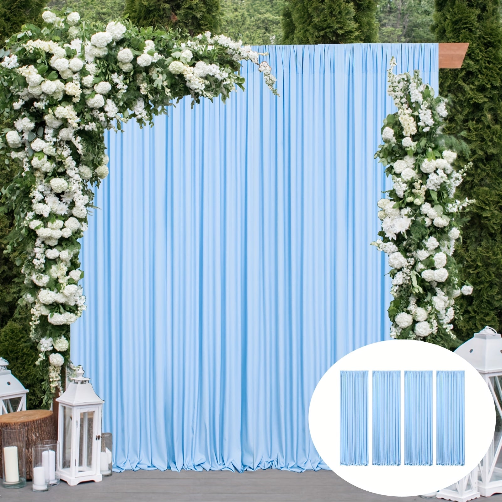 6 Panels Vertical Blinds Wrinkle Free Black  Photo Backdrop Drapes | 5x7ft for Window Treatment, Photography, Wedding Parties, Birthday Background, Baby Shower, 30ftx7ft Blinds and Sunshades Home Decoration