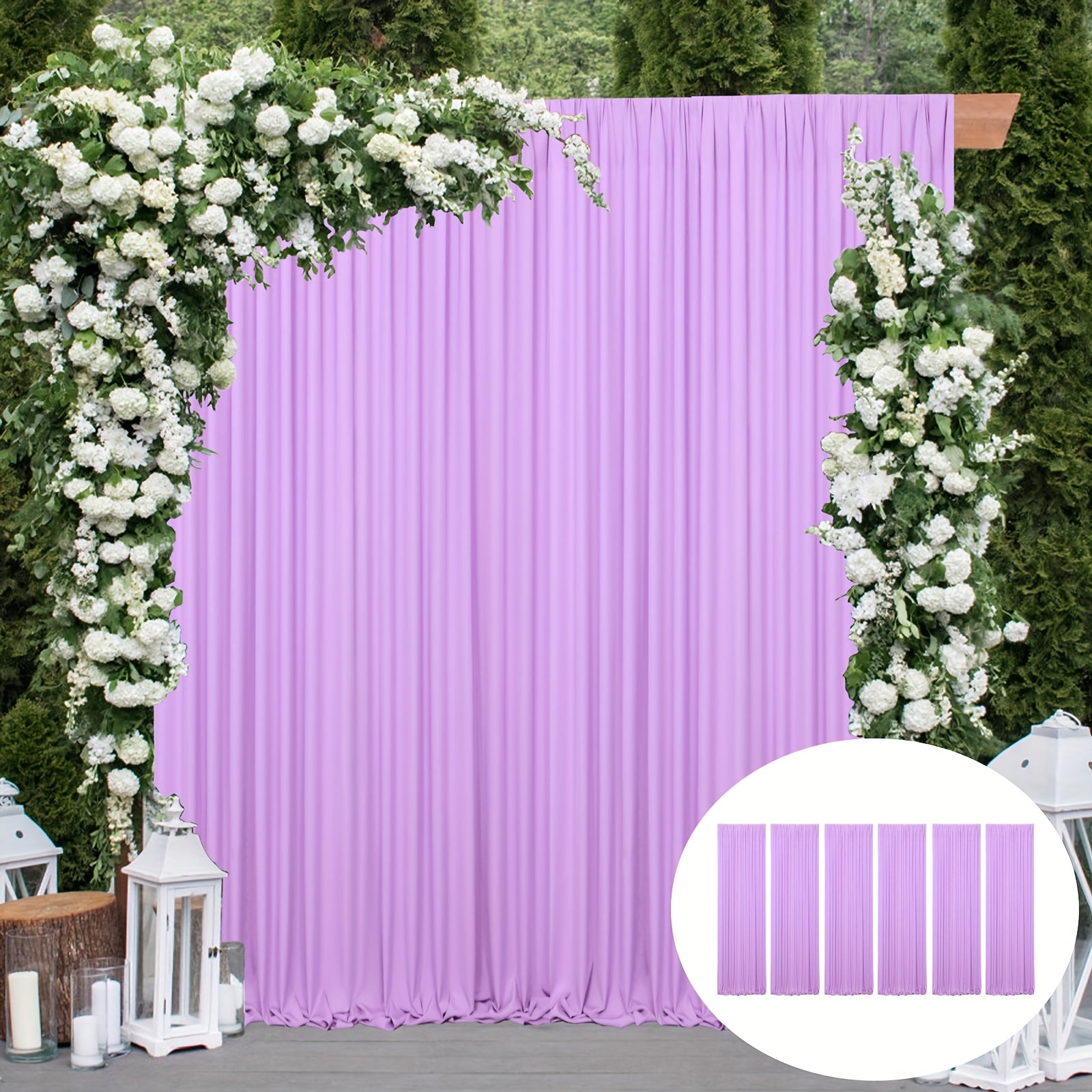 6 Panels Vertical Blinds Wrinkle Free Black  Photo Backdrop Drapes | 5x7ft for Window Treatment, Photography, Wedding Parties, Birthday Background, Baby Shower, 30ftx7ft Blinds and Sunshades Home Decoration